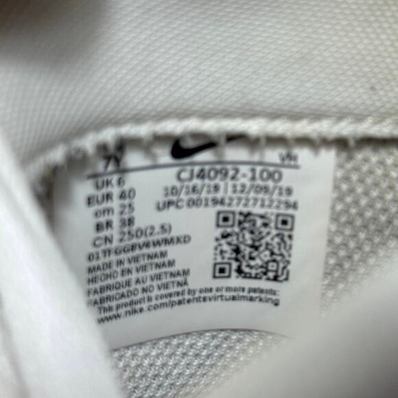 Nike Air Force 1 Low White Black Outline CJ4092-100 Youth Sz 7Y Men 7 Women 8.5 main image 11